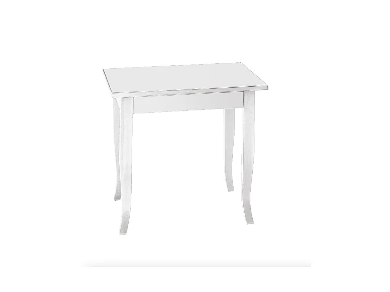 Weißer Holztisch 80x80 cm - SANTA CROCE