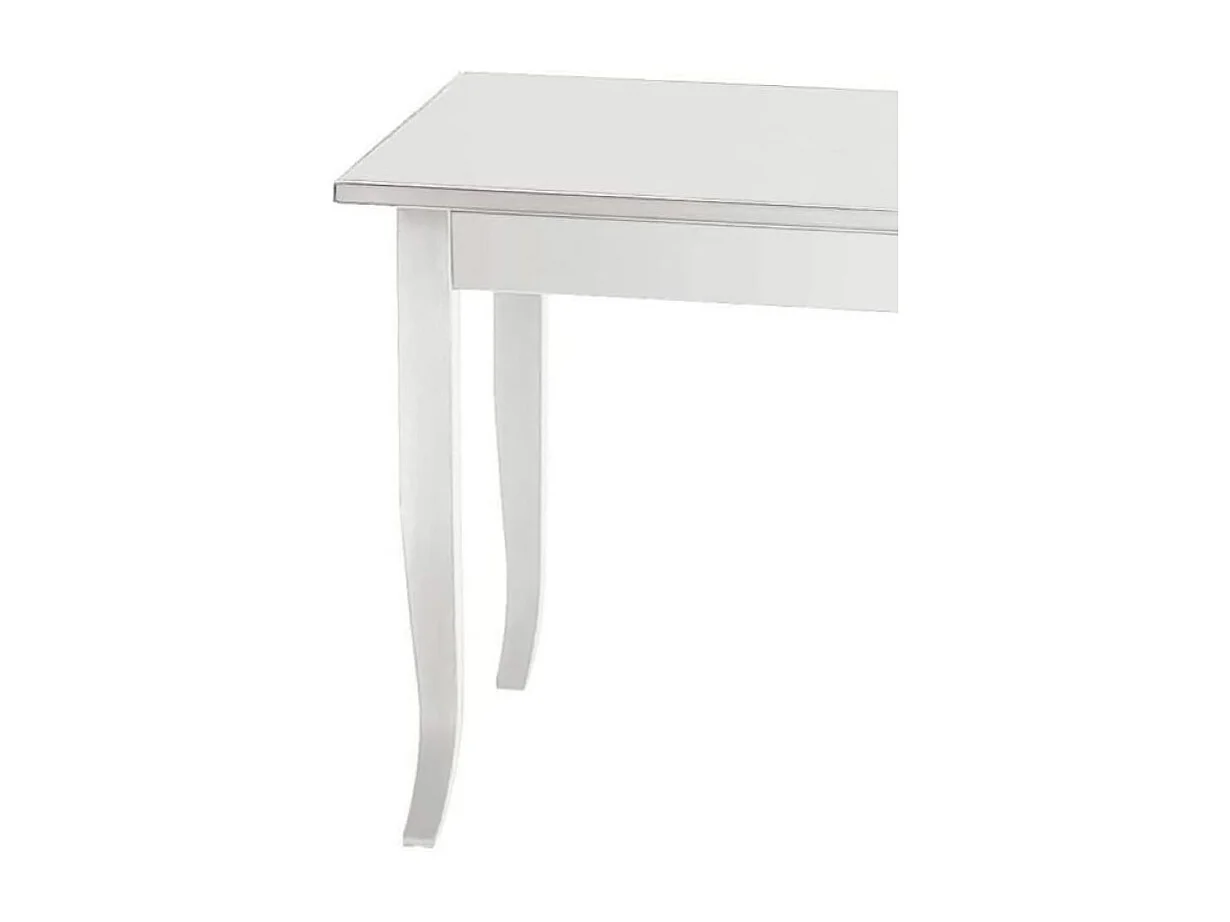 Table en bois blanc 80x80 cm - SANTA CROCE
