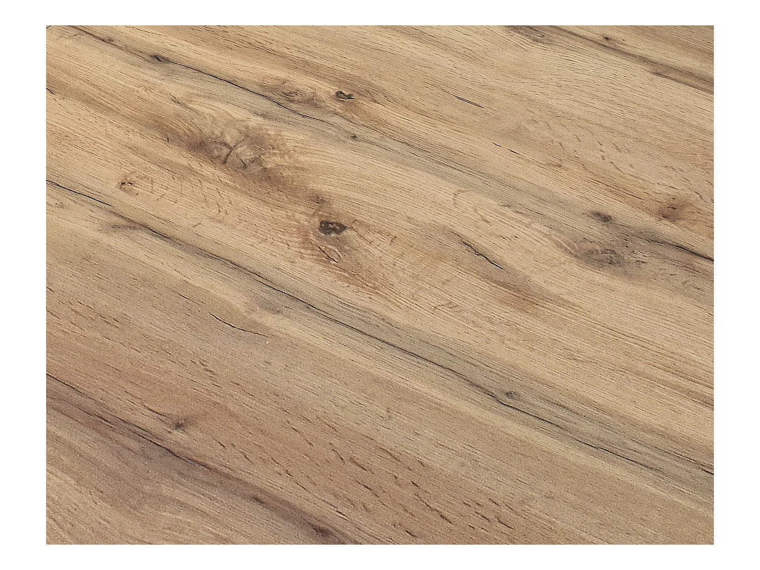 Mesa de madera efecto roble, patas antracita, 90x90-180x90cm - POSITANO