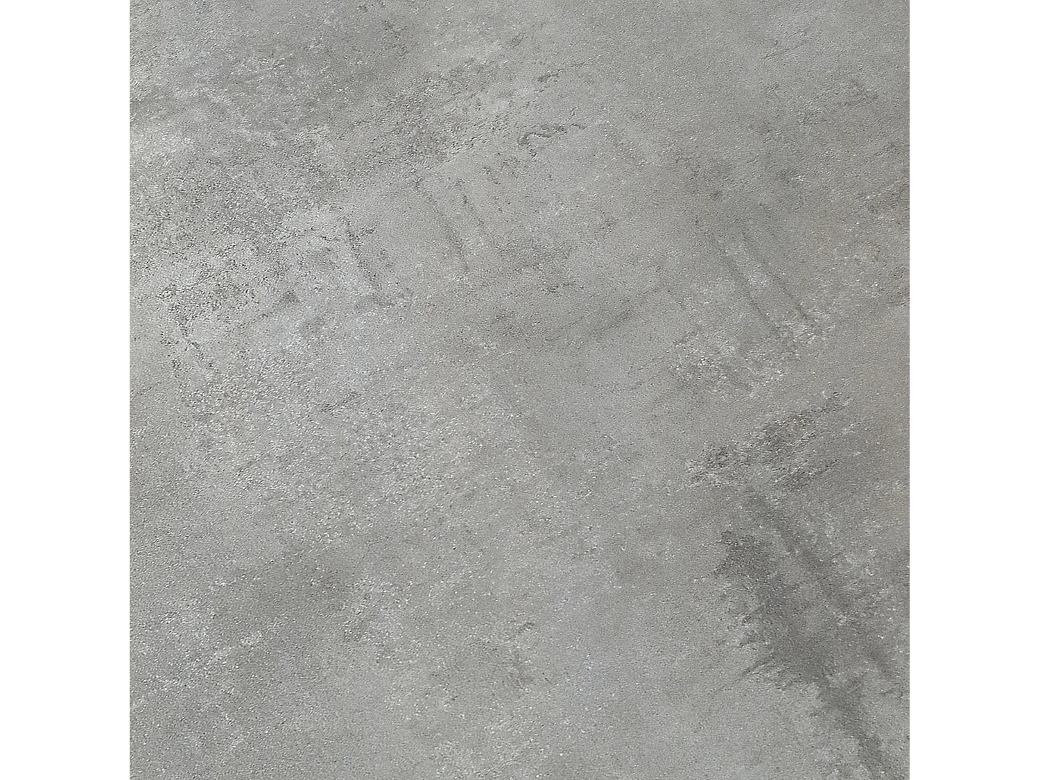 Table en bois, gris ciment, base blanche, longueur 140x90-220x90cm - CARRARA