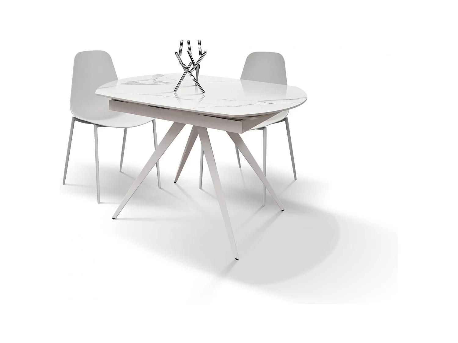 Stacjonarny stół marmurowy 140×90 - 200×90 cm - LAVEZZI