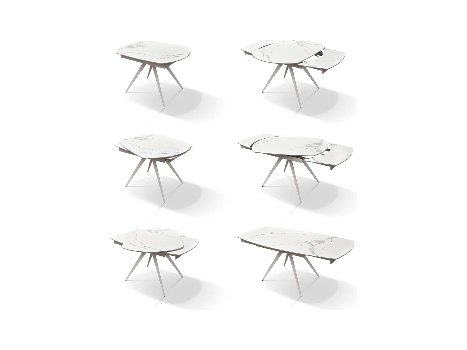 Stacjonarny stół marmurowy 140×90 - 200×90 cm - LAVEZZI