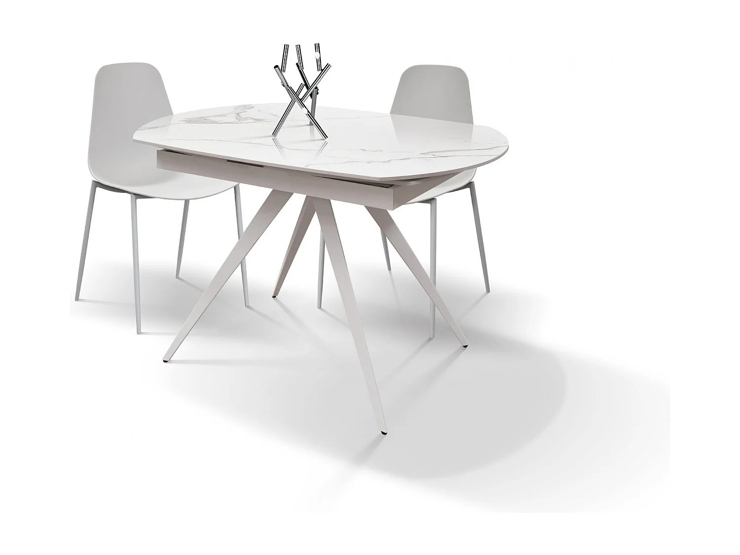 Mesa de mármore estatuária 140×90 - 200×90 cm - LAVEZZI