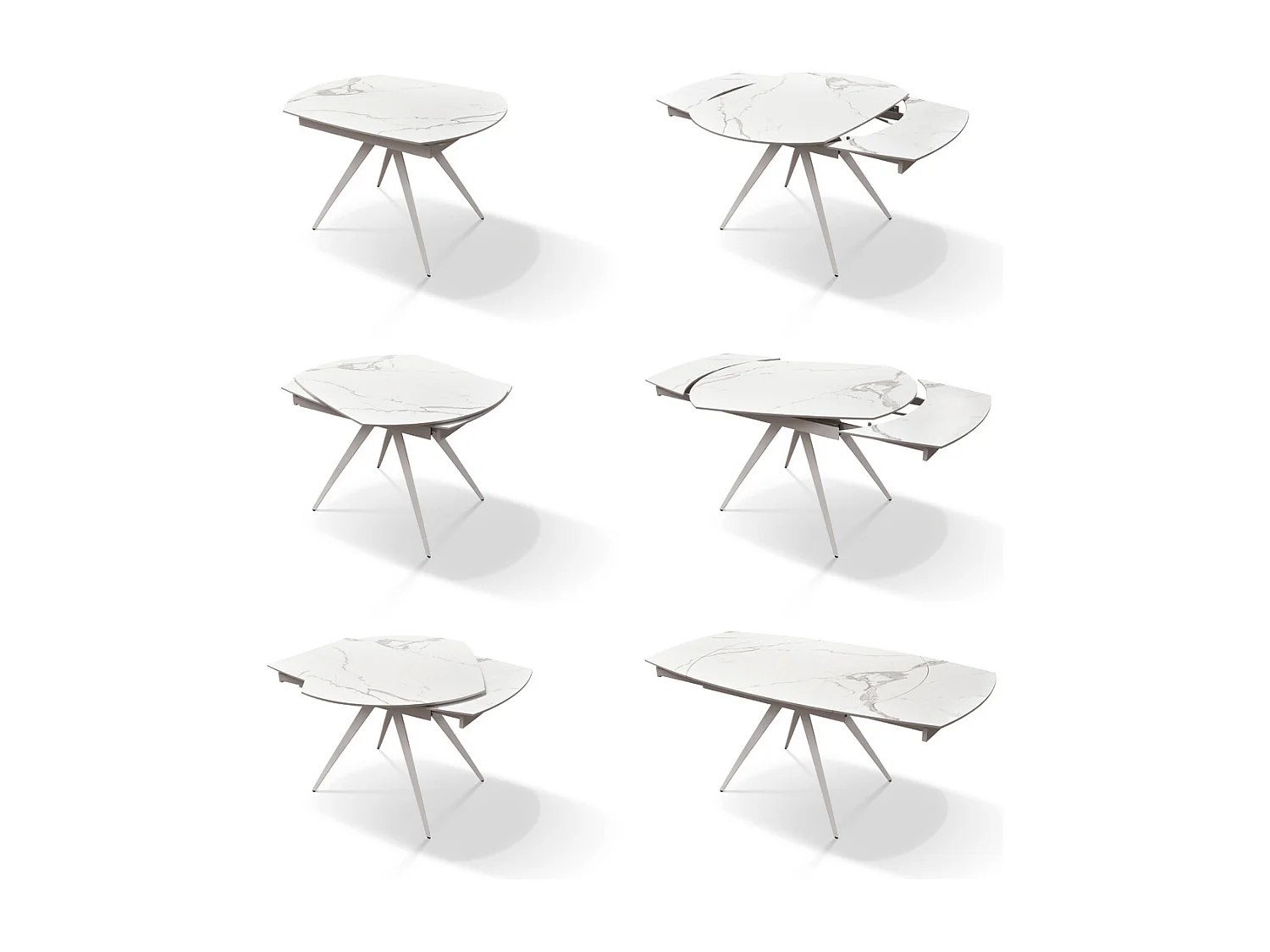 Mesa de mármore estatuária 140×90 - 200×90 cm - LAVEZZI