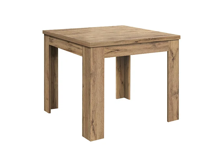 Table finition chêne, pliante extensible 90×90 cm - 180×90 cm - LIPARI