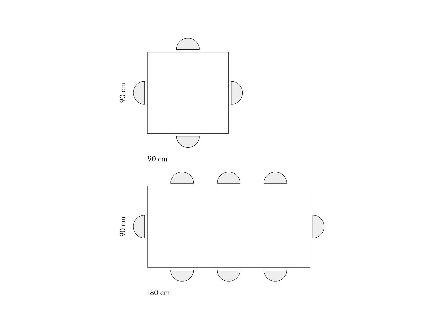 Table finition chêne, pliante extensible 90×90 cm - 180×90 cm - LIPARI