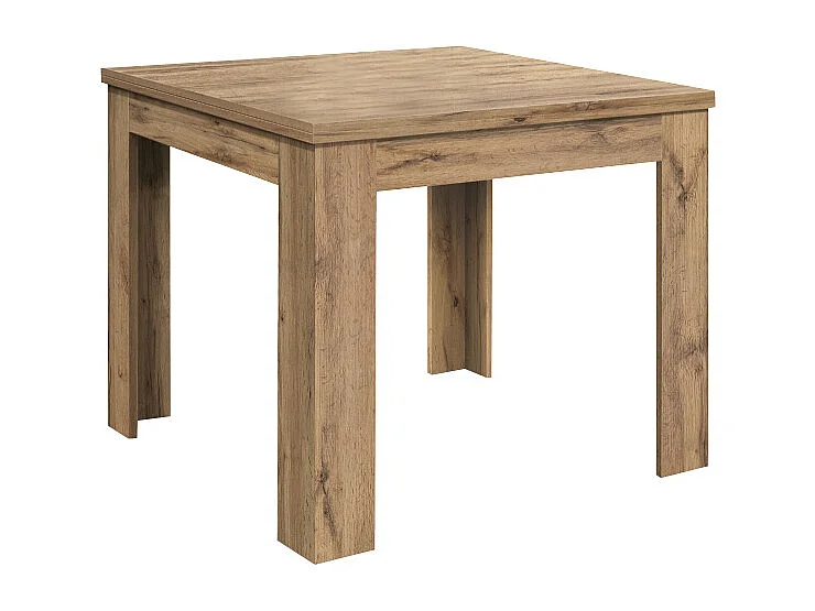 Table finition chêne, pliante extensible 90×90 cm - 180×90 cm - LIPARI