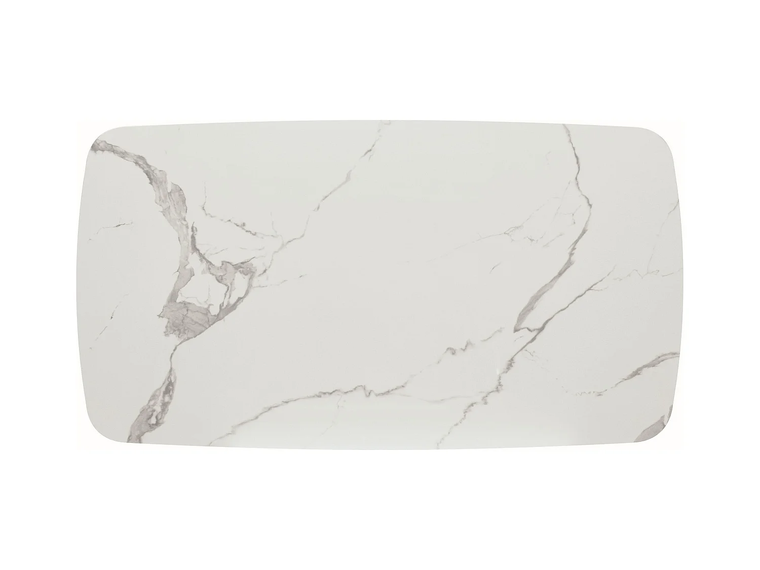 Table en vitrocéramique effet marbre, extensible 160×90-240×90 - MALTE