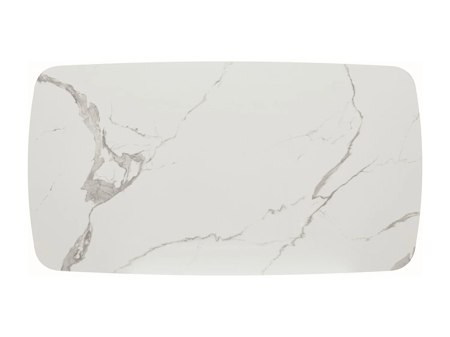 Table en vitrocéramique effet marbre, extensible 160×90-240×90 - MALTE