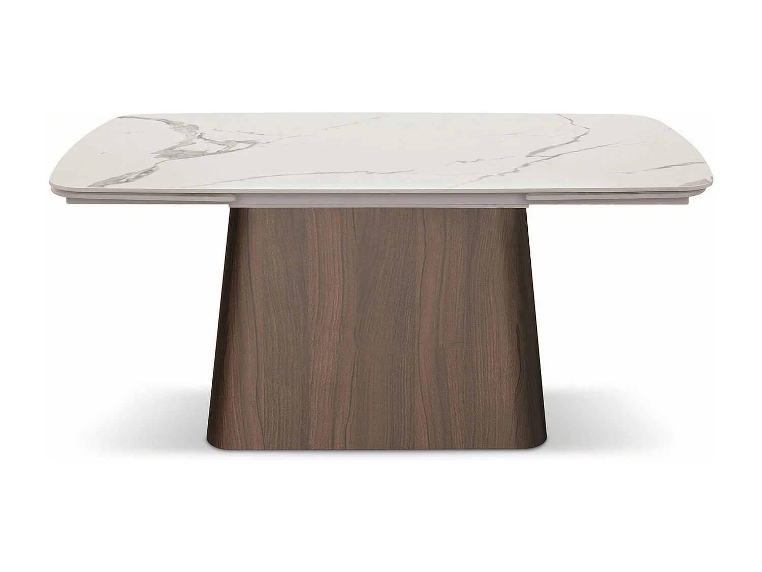 Table en vitrocéramique effet marbre, extensible 160×90-240×90 - MALTE