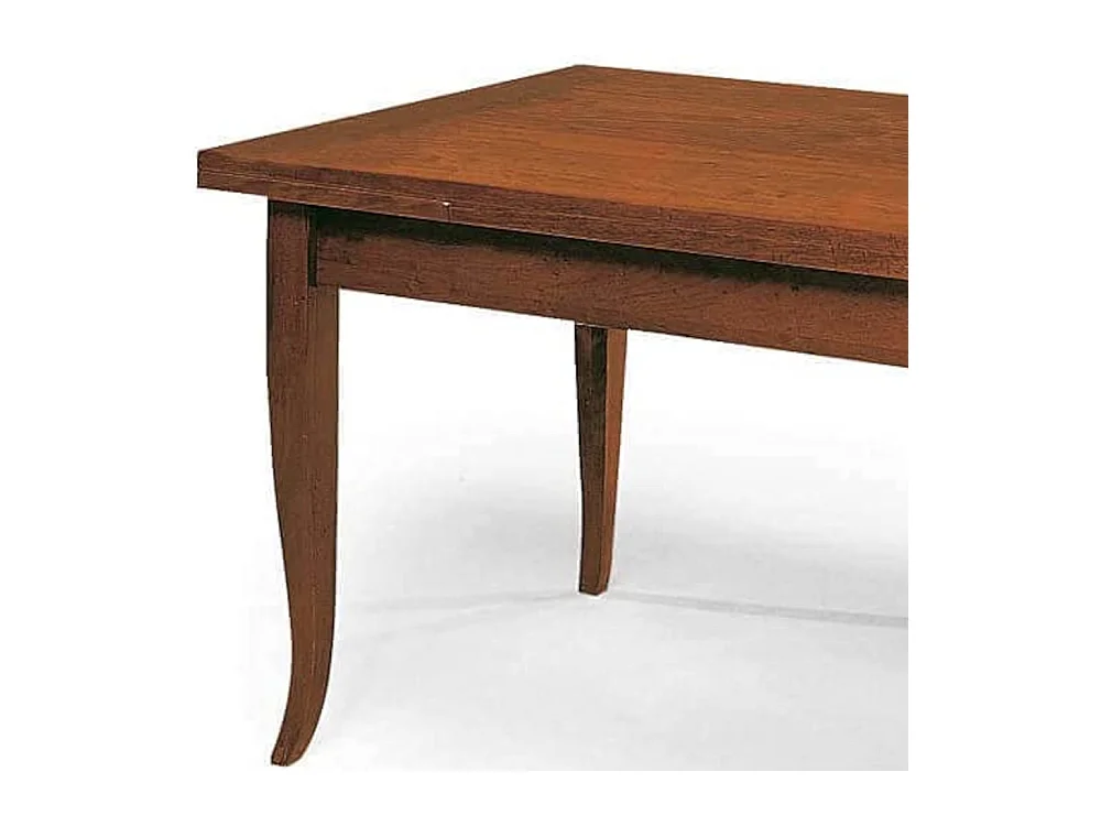 Uitschuifbare houten tafel in walnoot afwerking 160x85 - 240x85 cm - SANTO SPIRITO