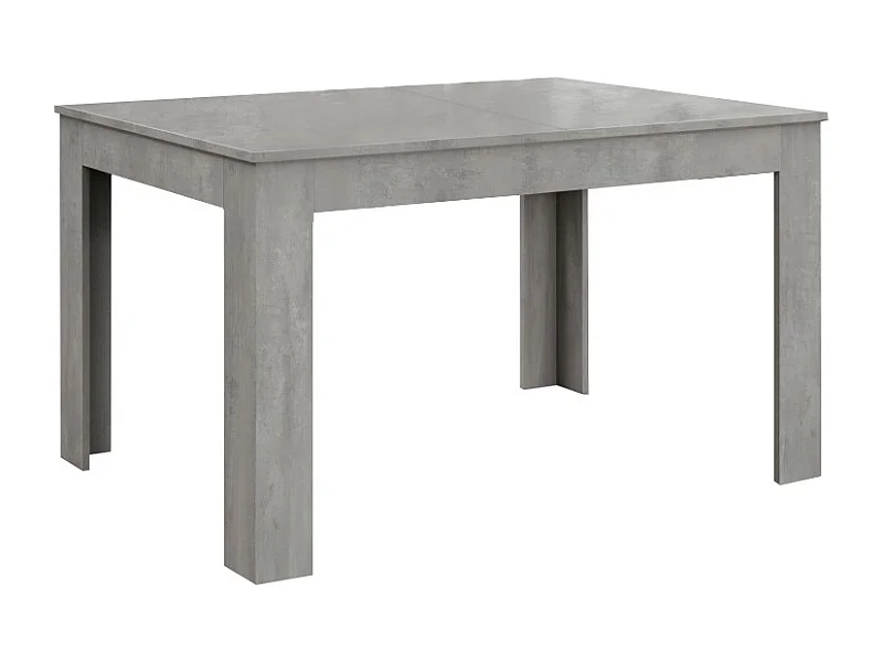 Table en bois finition gris ciment, extensible 140×90-220×90 cm - LIPARI