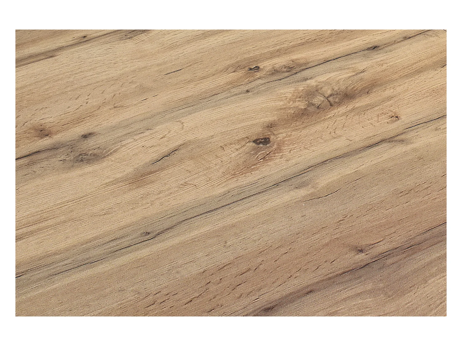 Tavolo legno, finitura rovere, base bianca,allungabile 120×80-170×80cm - LIPARI