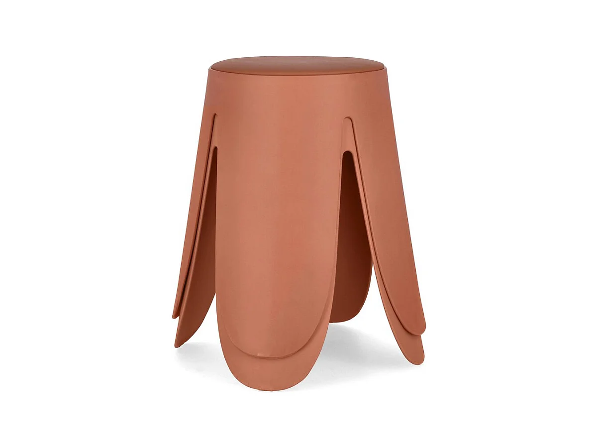 Set van 2 terracotta krukjes van polypropyleen - IMOGEN