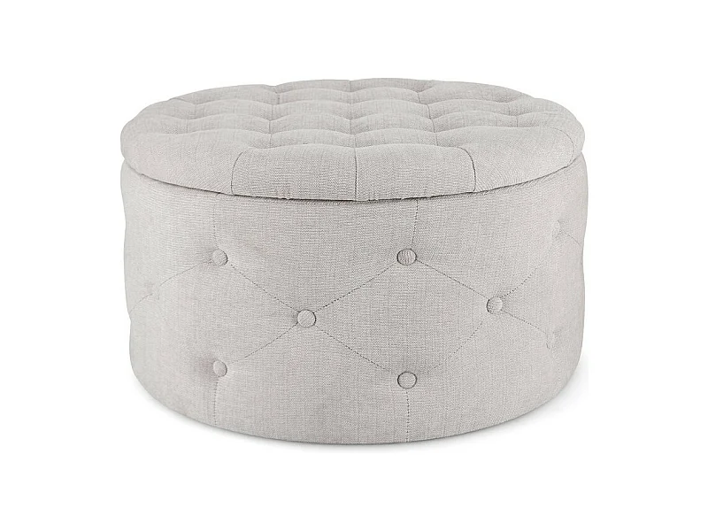 Schuhablage aus hellgrauem Stoff - ERNESTINE