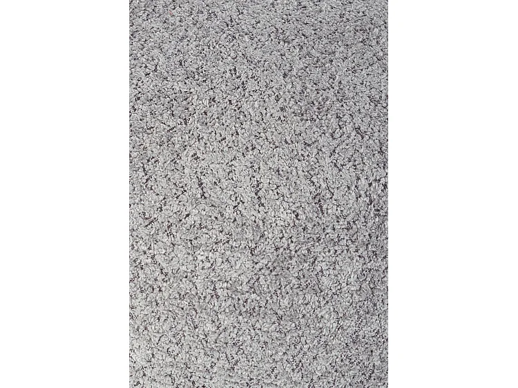 Jasnoszara pufa z tkaniny z efektem bouclé i nóżkami z drewna kauczukowego - DAYLA