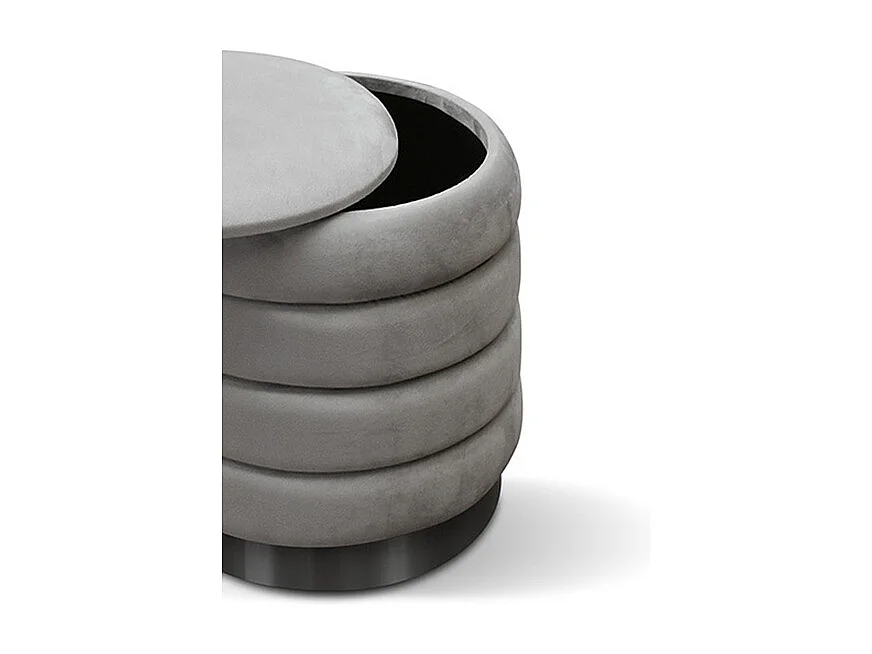 Opbergzak van grijze fluweelstof - ARENDAL