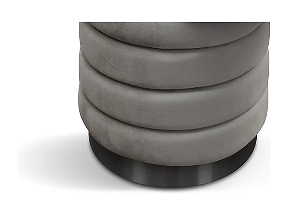 Opbergzak van grijze fluweelstof - ARENDAL