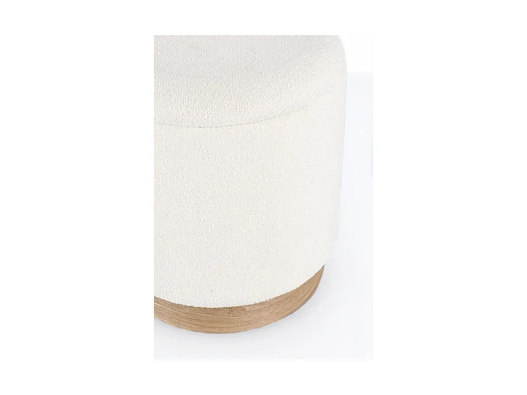 Conjunto de 2 pufes de arrumação brancos e em madeira de freixo - ZOYA