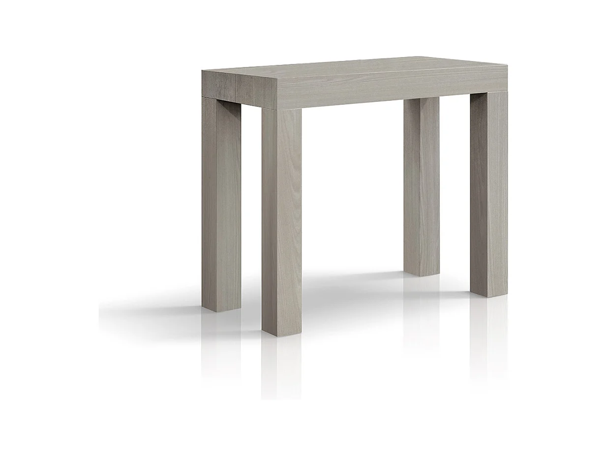 Ausziehbarer Konsolentisch Ulme Perleffekt 90×45 cm - 90×300 - VIAREGGIO