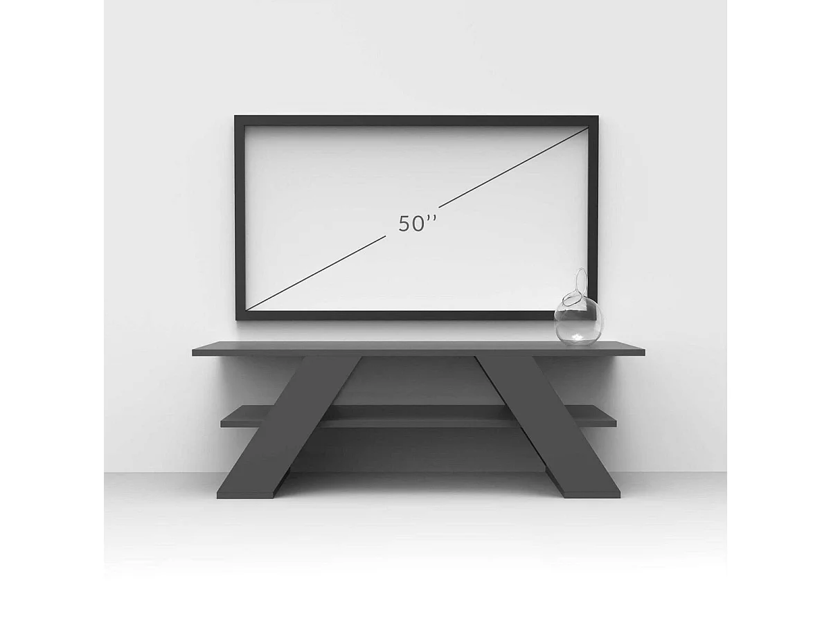 Meuble TV 3 étagères L120 cm - Farfalla
