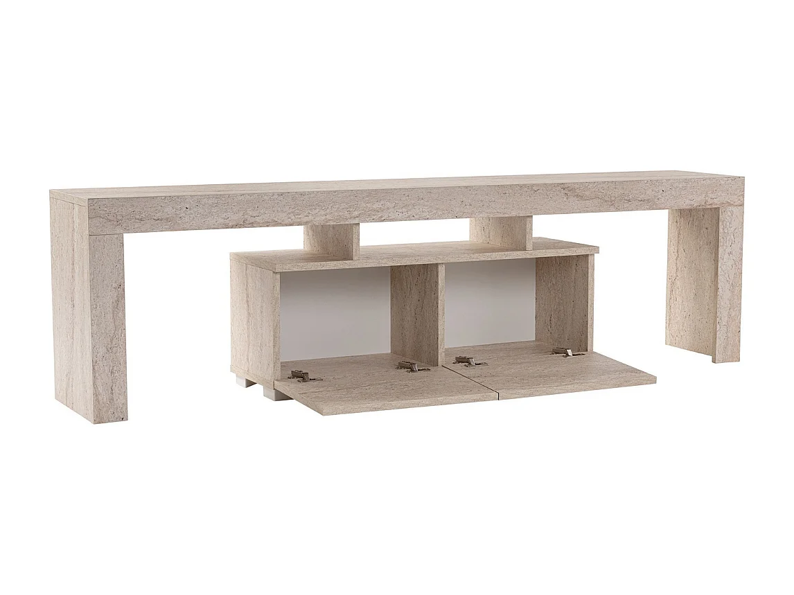 Mueble de TV con 2 puertas abatibles L180 cm - ENCLAVE