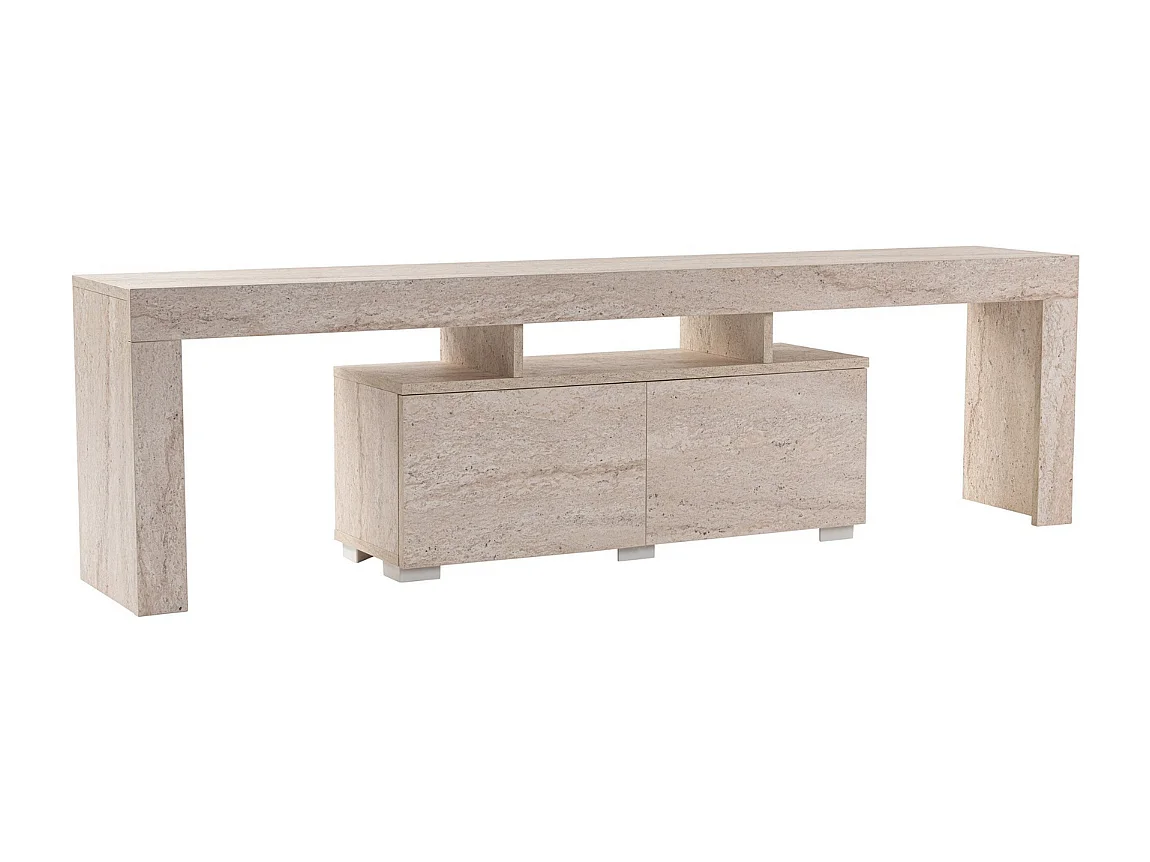 Meuble TV 2 portes rabattables L180 cm - ENCLAVE