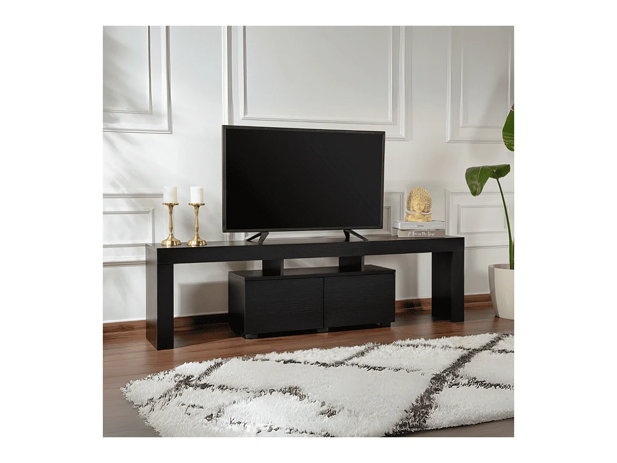 Meuble TV 2 portes rabattables L180 cm - ENCLAVE