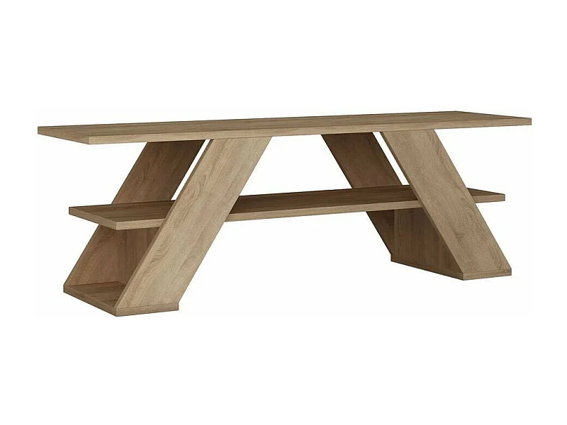 Meuble TV 3 étagères L120 cm - Farfalla