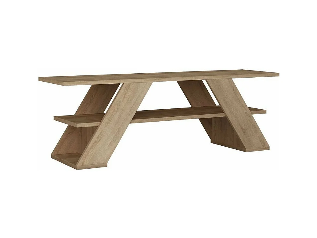 Meuble TV 3 étagères L120 cm - Farfalla