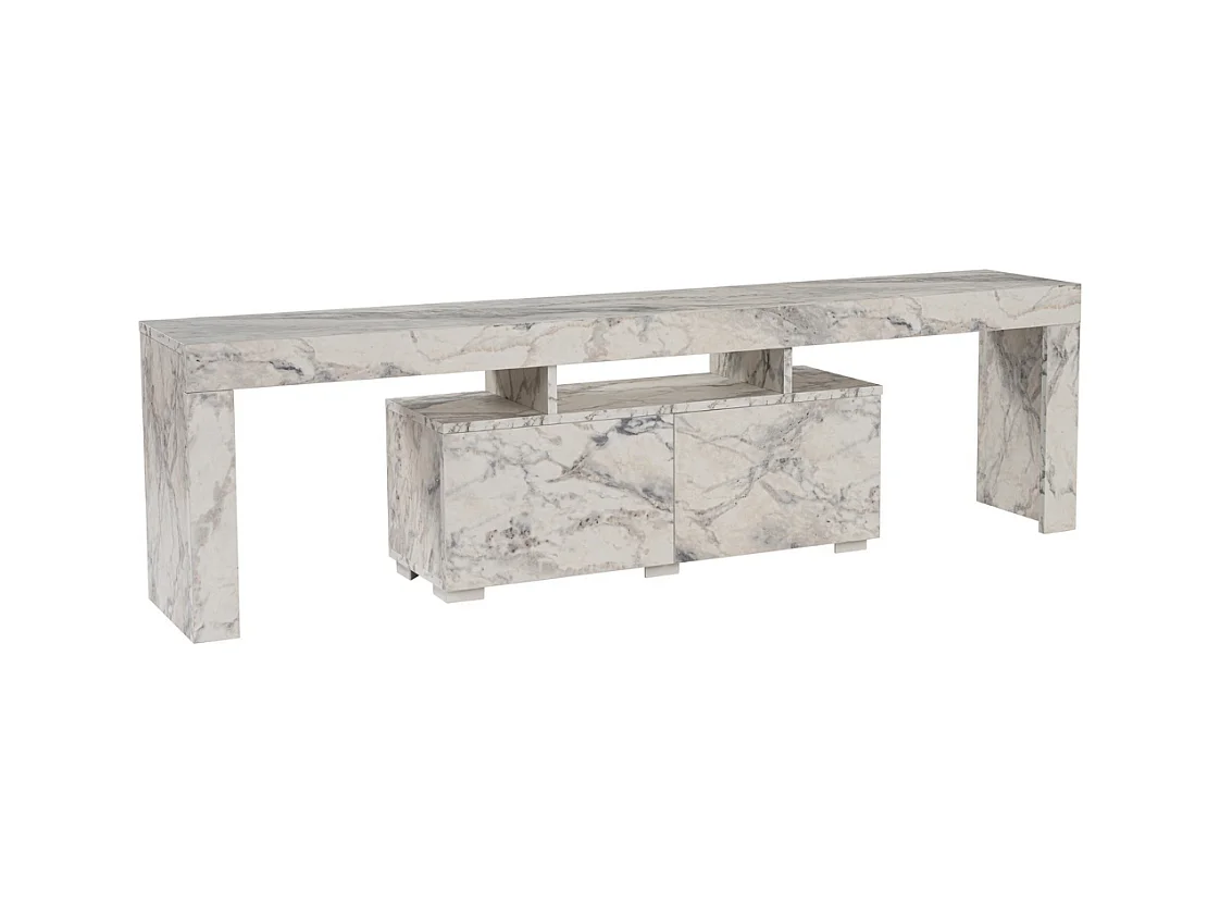 Meuble TV 2 portes rabattables L180 cm - ENCLAVE