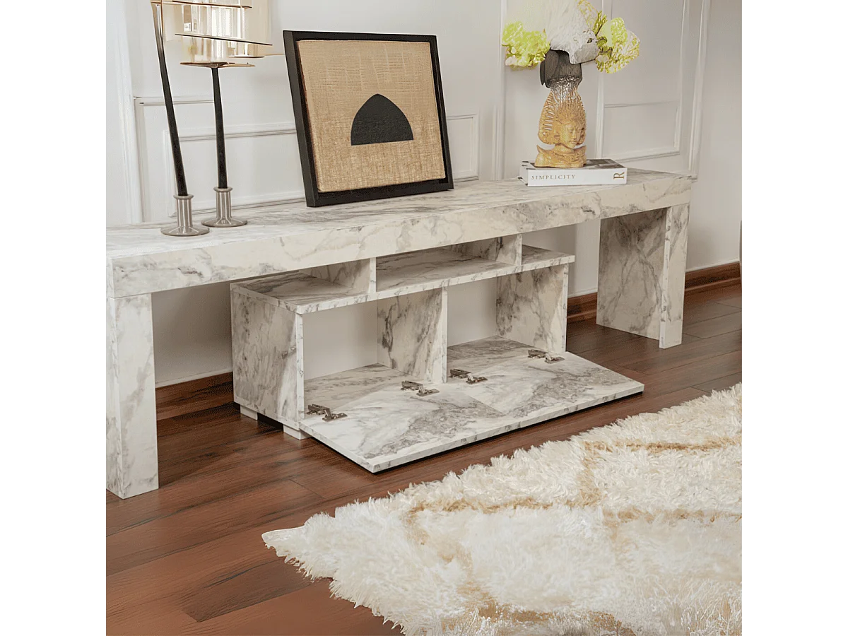 TV-Möbel mit 2 Klapptüren L180 cm – ENCLAVE