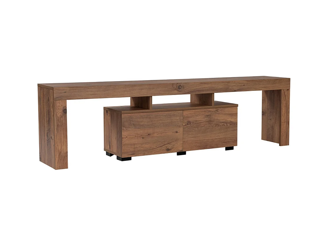 Meuble TV 2 portes rabattables L180 cm - ENCLAVE