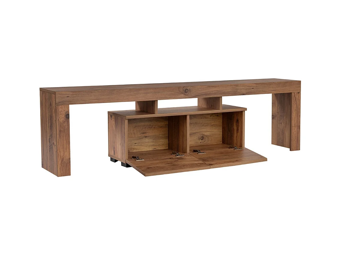 Meuble TV 2 portes rabattables L180 cm - ENCLAVE