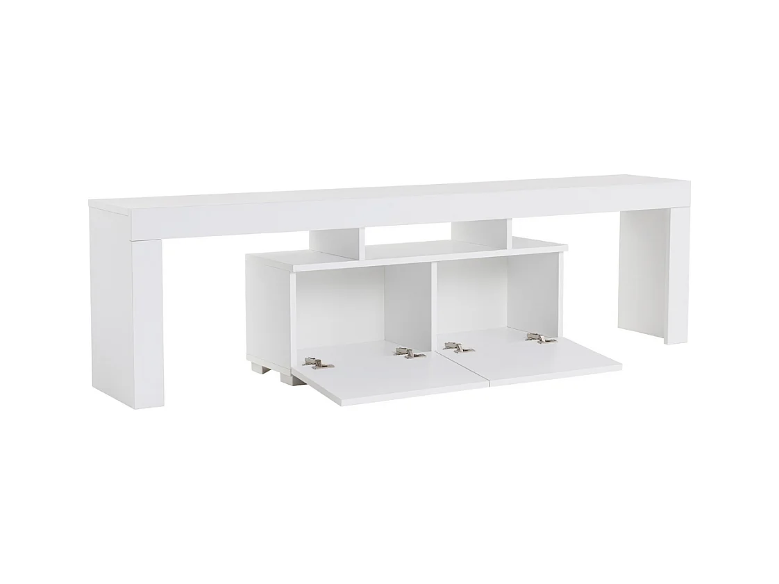 Meuble TV 2 portes rabattables L180 cm - ENCLAVE