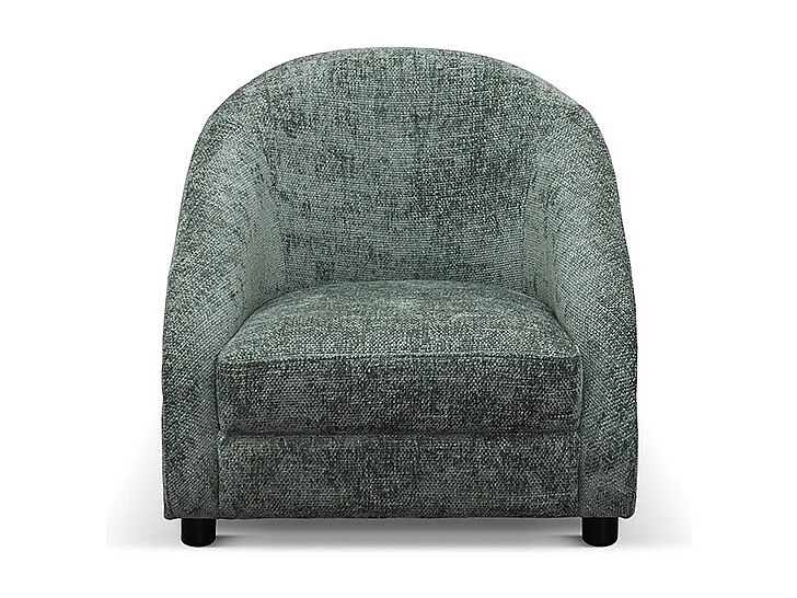 Fauteuil bas en tissu vert - GRENOBLE