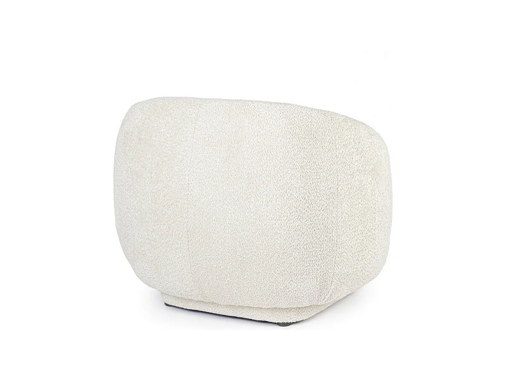 Sessel aus natürlichem Bouclé-Stoff - TECLA