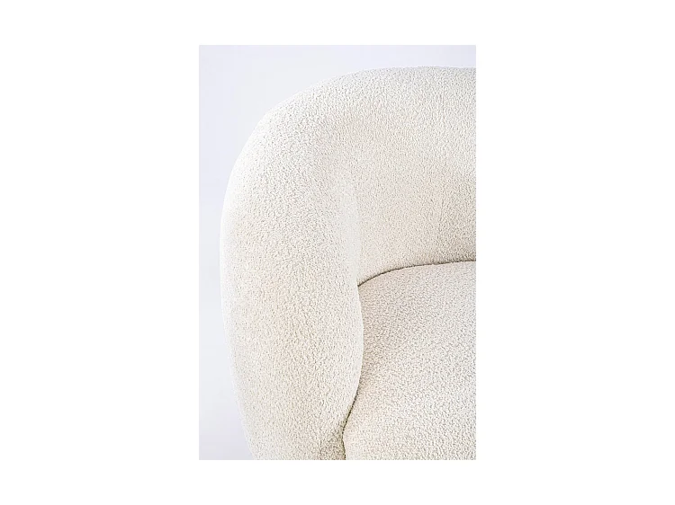 Sessel aus natürlichem Bouclé-Stoff - TECLA