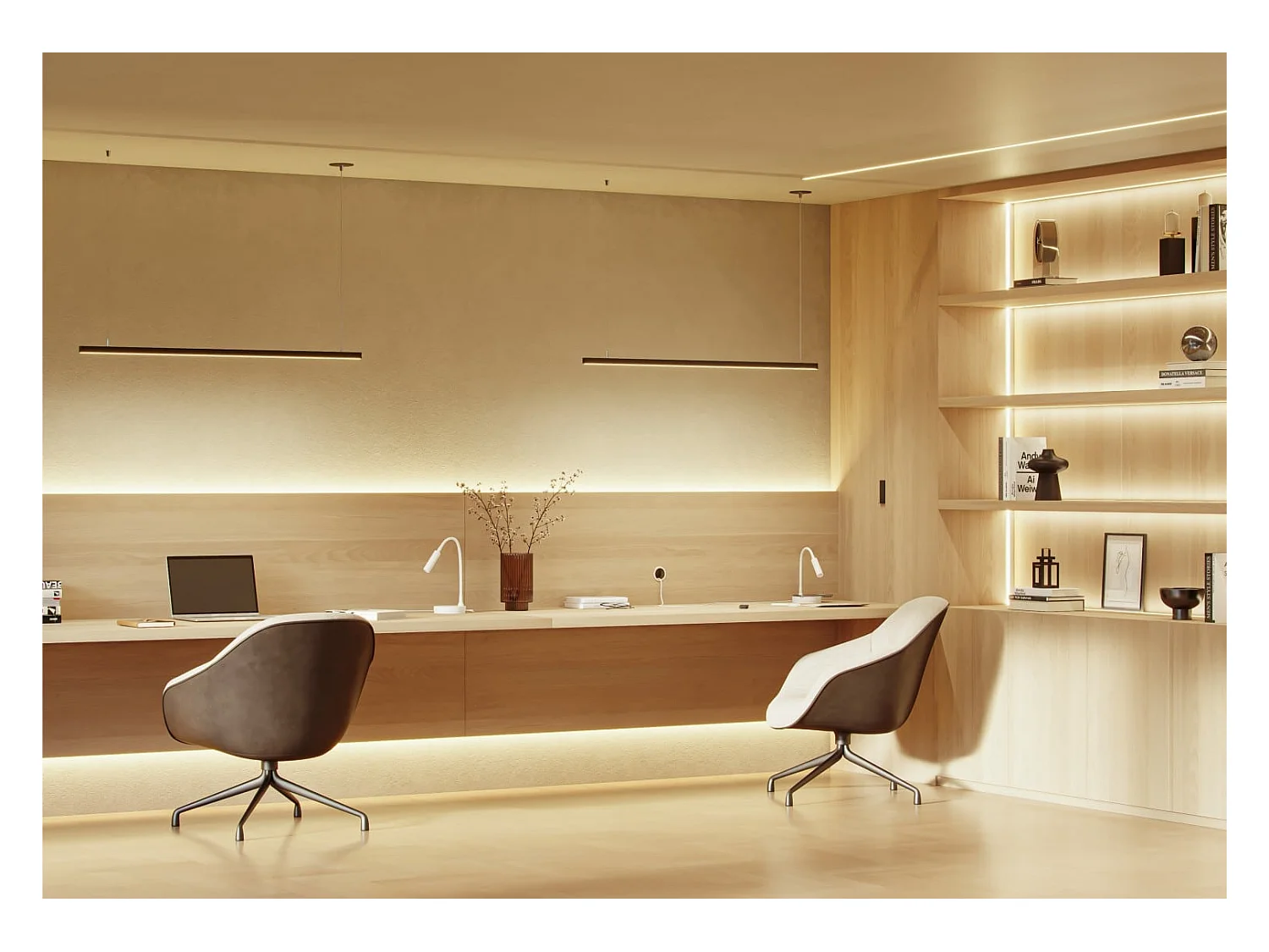 Lampe LED Stem Beneito Faure 5W, lumière chaude, tête orientable, sans fil, idéale bureau, lecture ou chevet blanc