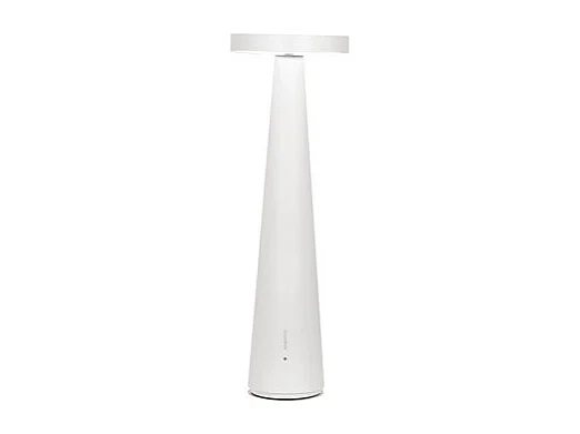 Zafferano Angelina wiederaufladbare Tischlampe - kabellos, schwenkbarer Kopf, Touch-Steuerung, modernes Design für den Innenbereich - Hellgrau