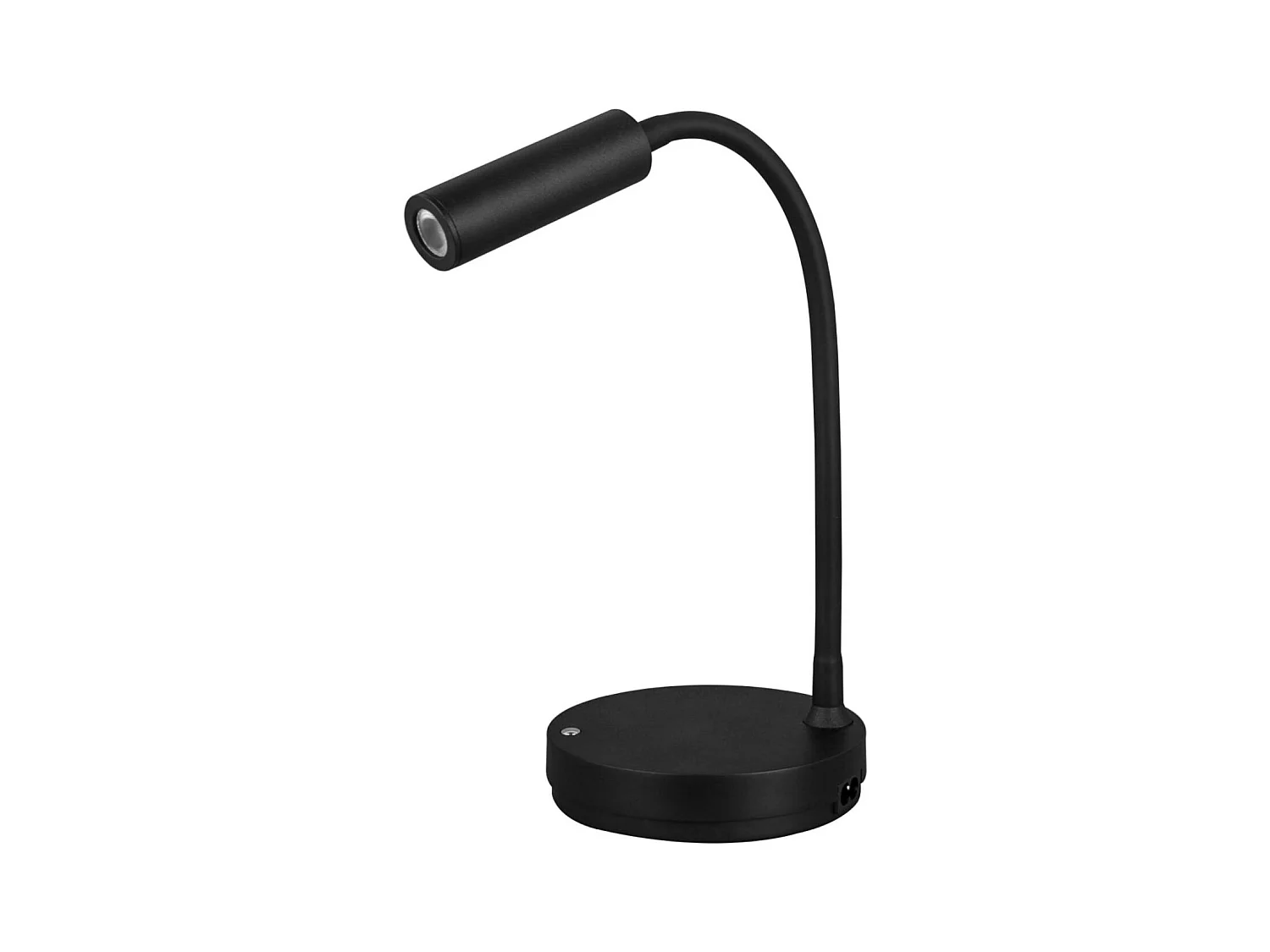 Candeeiro de mesa LED Beneito Faure – 5W, Luz quente, Para secretária, leitura e cabeceira, Carregamento sem fios, Cabeça ajustável – Cor preta​