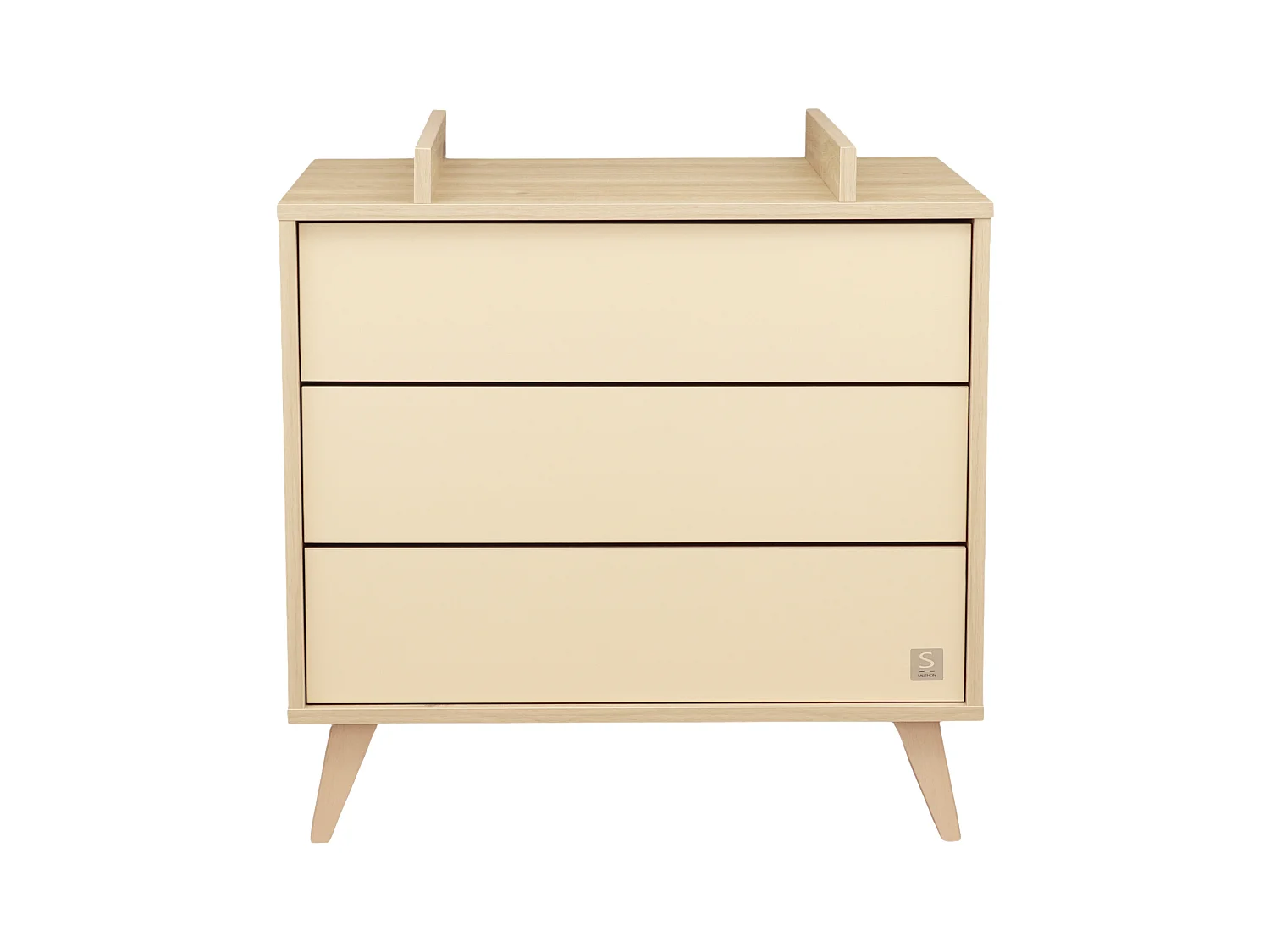 Commode 3 tiroirs sur pieds bois obliques MELINEE - Sauthon