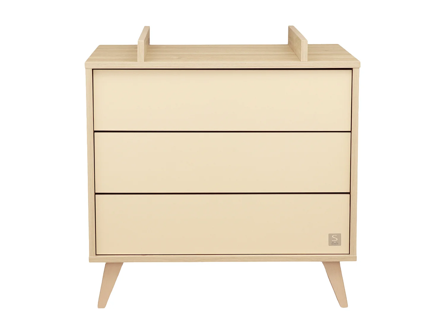 Commode 3 tiroirs sur pieds bois obliques MELINEE - Sauthon
