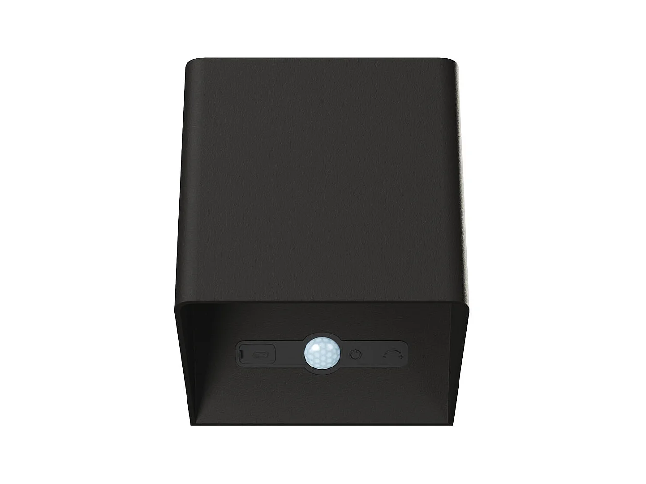 Applique LED sans fil Beneito Faure Lek Sensor 6W, détecteur mouvement, USB-C, IP54, plafonnier mural noir