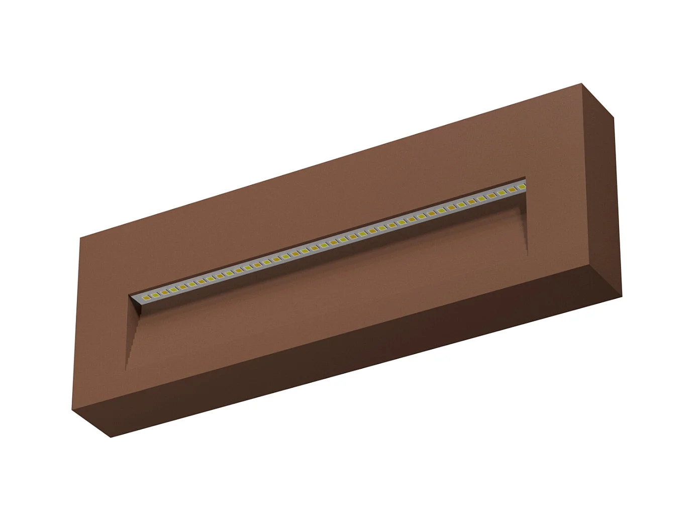 Spot LED mural Beneito Faure Tween 5W, CCT, balisage intérieur/extérieur, finition rouille corten déco unique