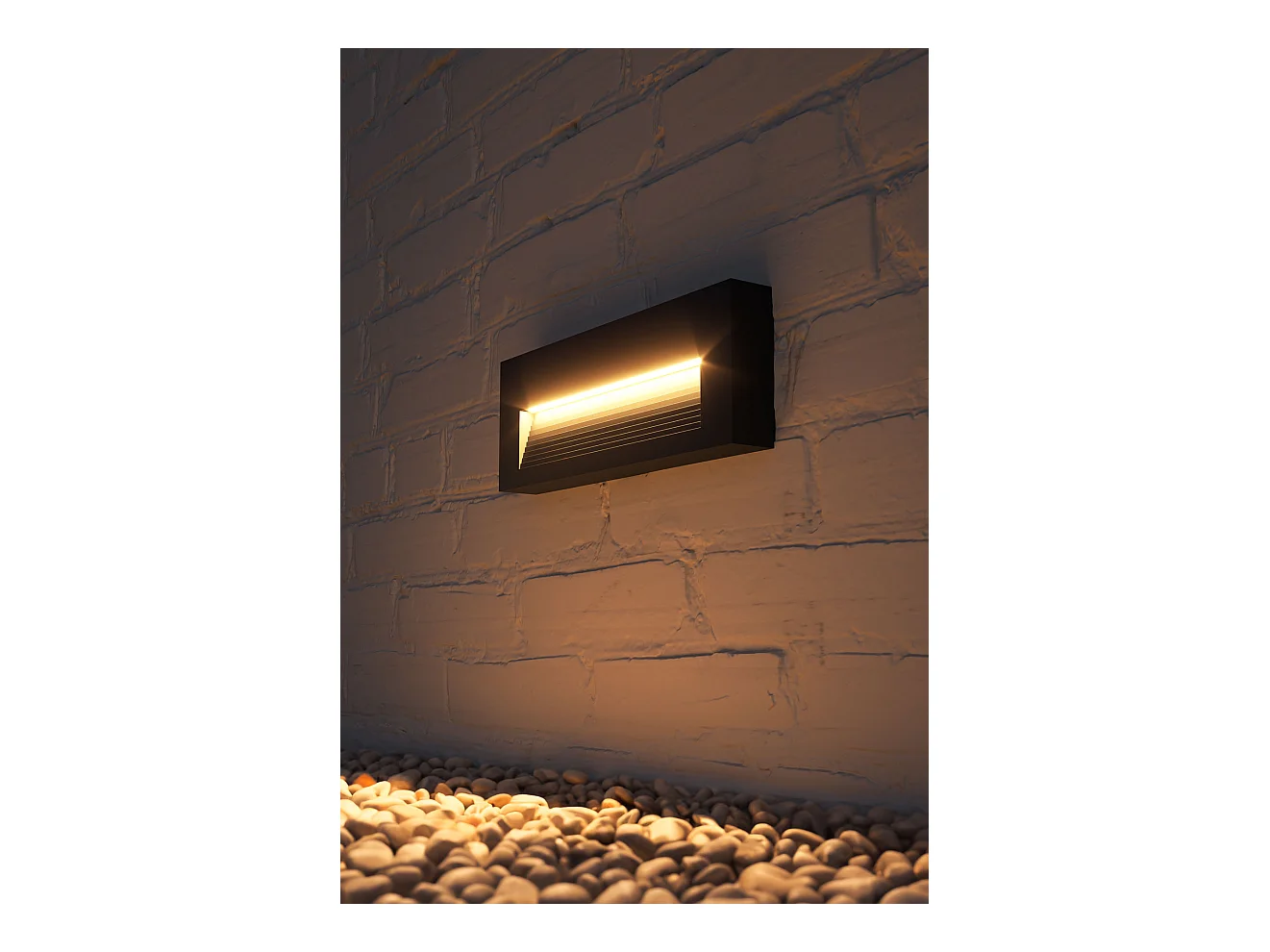 Beneito Faure LED-Wand-Stufenlichtstrahler Tween – 5 W, CCT-Schalter, Innen- und Außenbeleuchtung, Flure oder Durchgänge – Schwarz