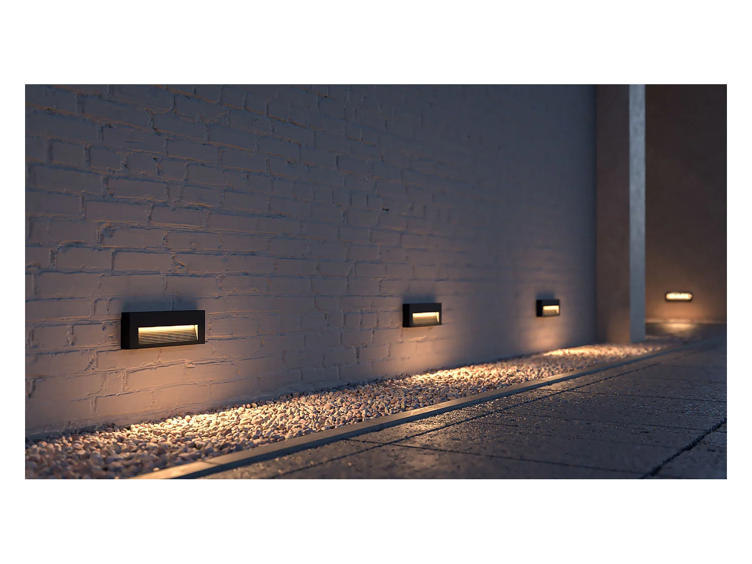 Beneito Faure Faretto Led segnapasso da parete a superficie Tween - 5W, Switch CCT, Illuminazione Interni ed Esterni​, corridoi o passaggi - Bianco