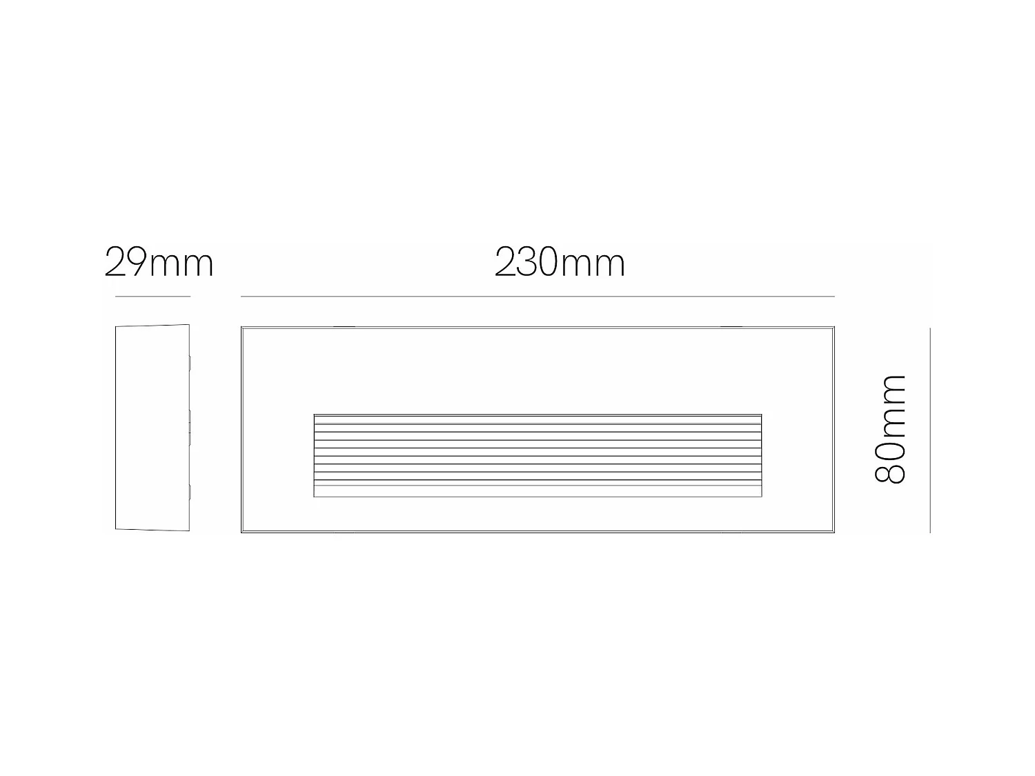 Beneito Faure Faretto Led segnapasso da parete a superficie Tween - 5W, Switch CCT, Illuminazione Interni ed Esterni​, corridoi o passaggi - Bianco