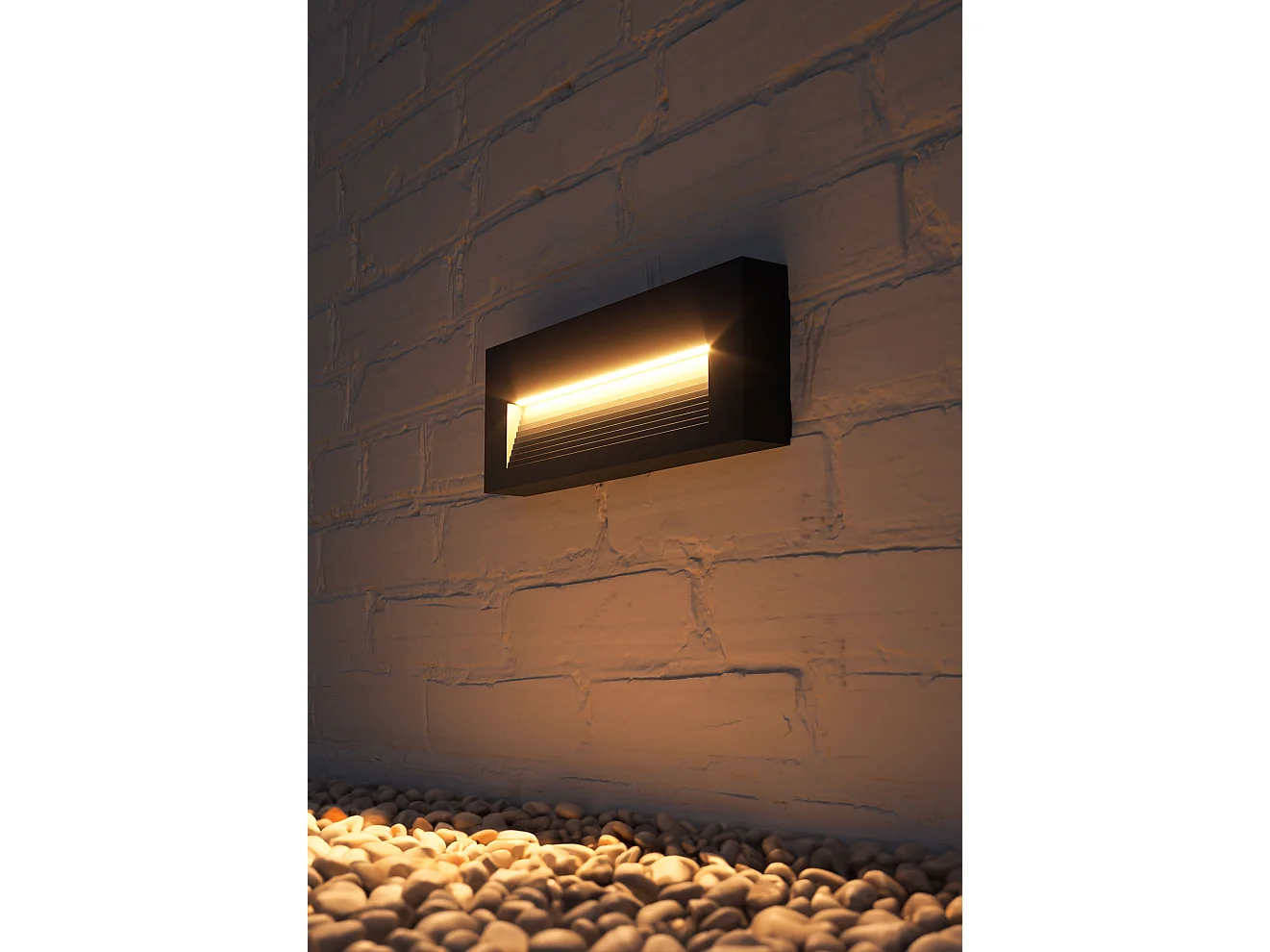 Applique LED encastrable Beneito Faure Tween 5W CCT, balisage intérieur/extérieur, idéale escaliers blanc