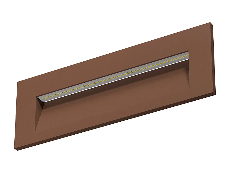 Beneito Faure LED-Wandeinbauleuchte Tween – 5 W, CCT-Schalter, Innen- und Außenbeleuchtung, Flure oder Durchgänge – Corten